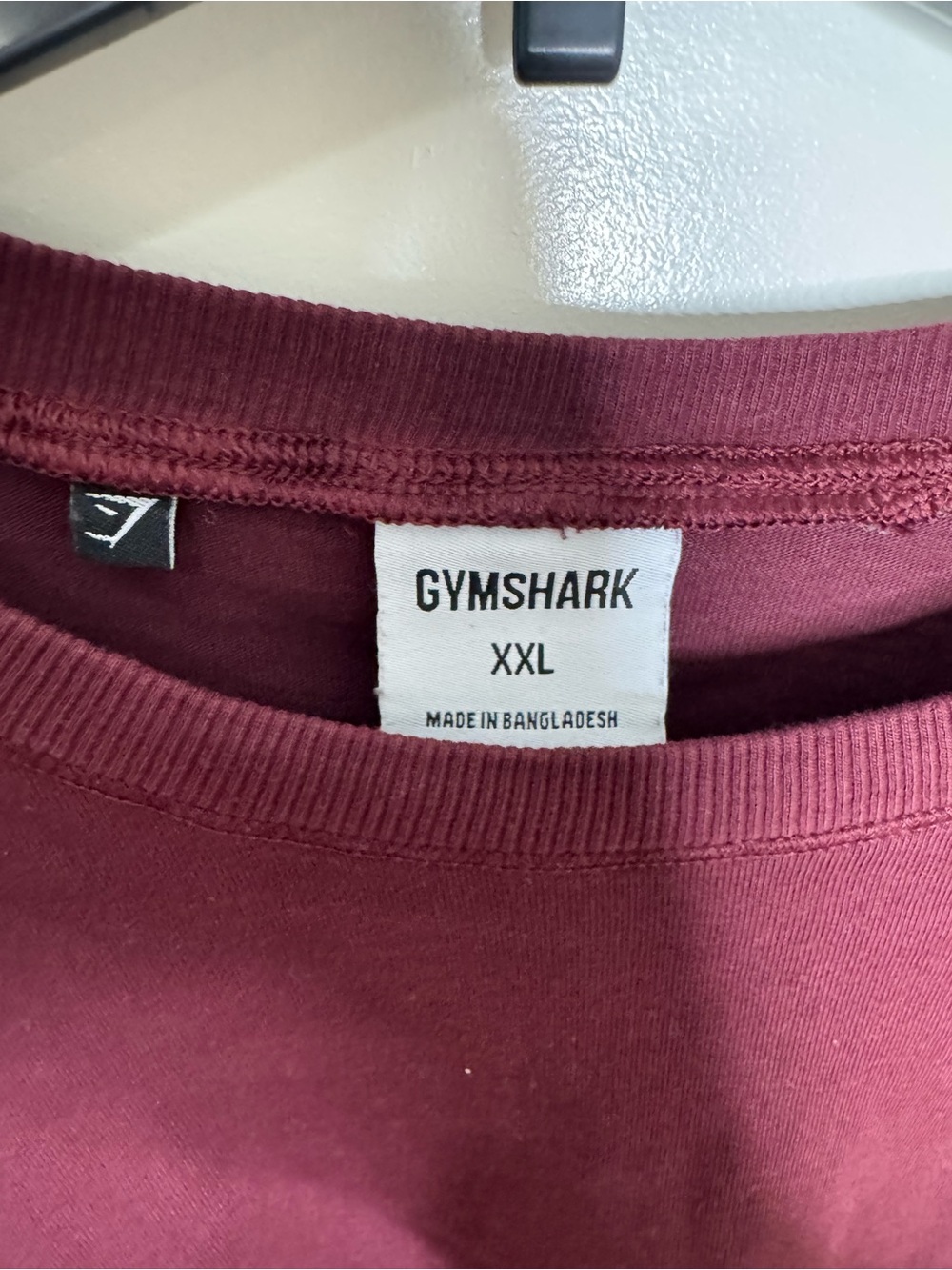 Gymshark Women’s Long Sleeve Crew Neck Shirt in Burgundy - Picture 3 of 6